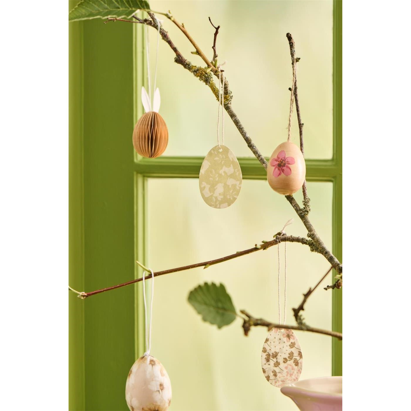 Papírové velikonoční vajíčko se zaječími oušky Ib Laursen s magnetem_0