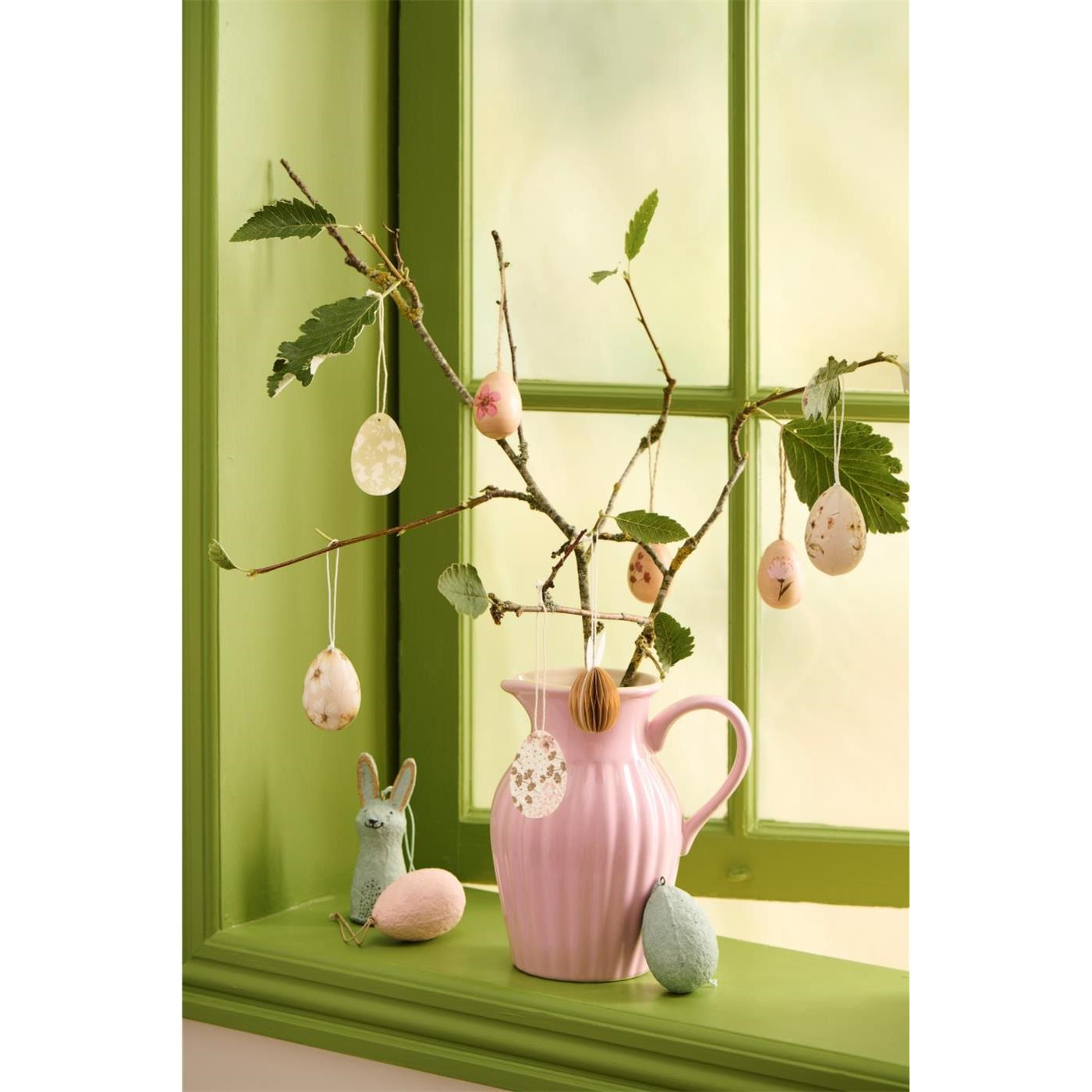 Papírové velikonoční vajíčko se zaječími oušky Ib Laursen s magnetem_1