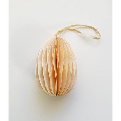 Velikonoční papírové vajičko na zavěšení 7 cm žluté_0