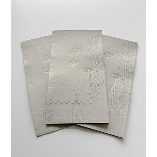 Papírové ubrousky pískové se zlatým motivem BAL/15 ks_1