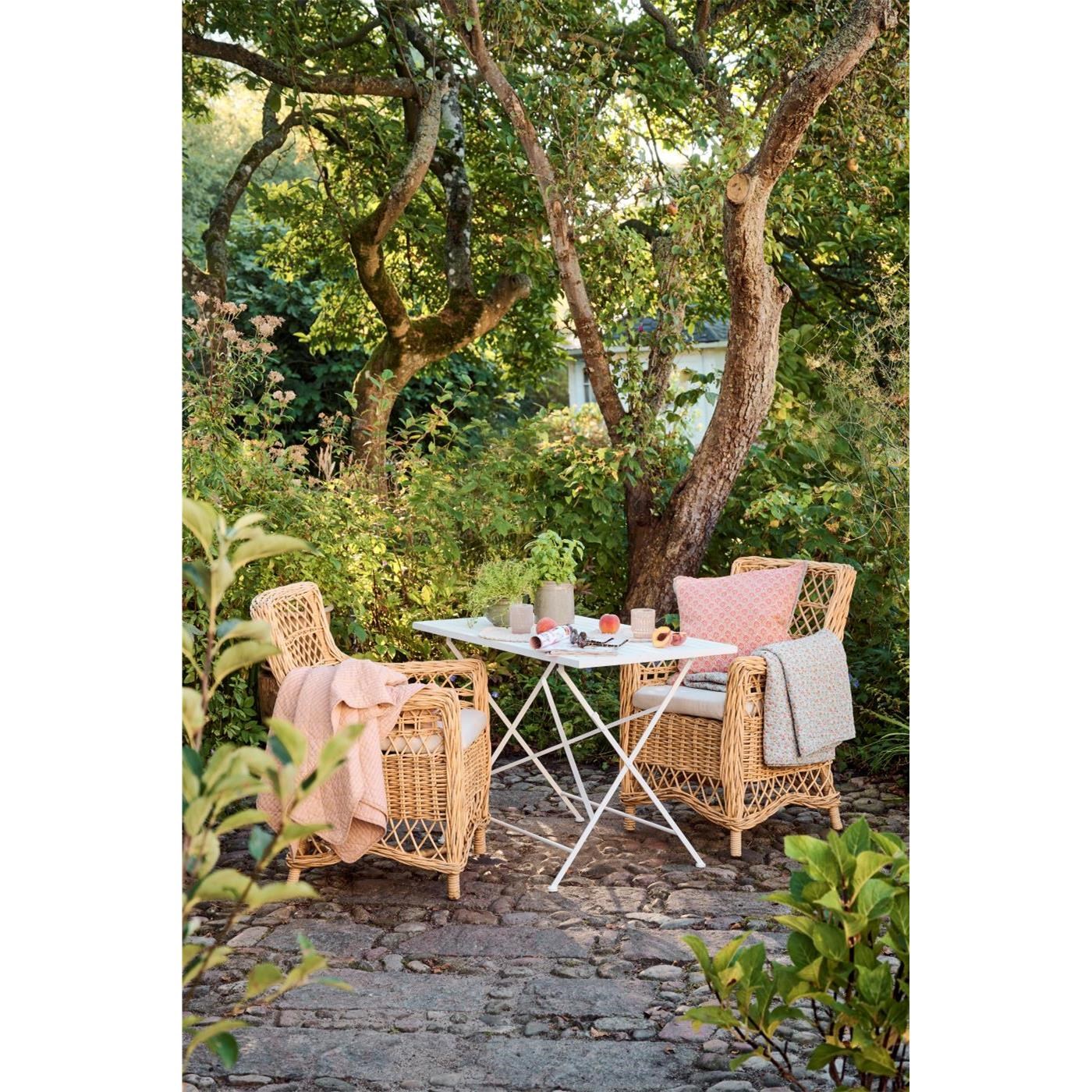 Prošívaná deka/přehoz Ib Laursen s hořčicovou růžovými pruhy 180x130 cm_0