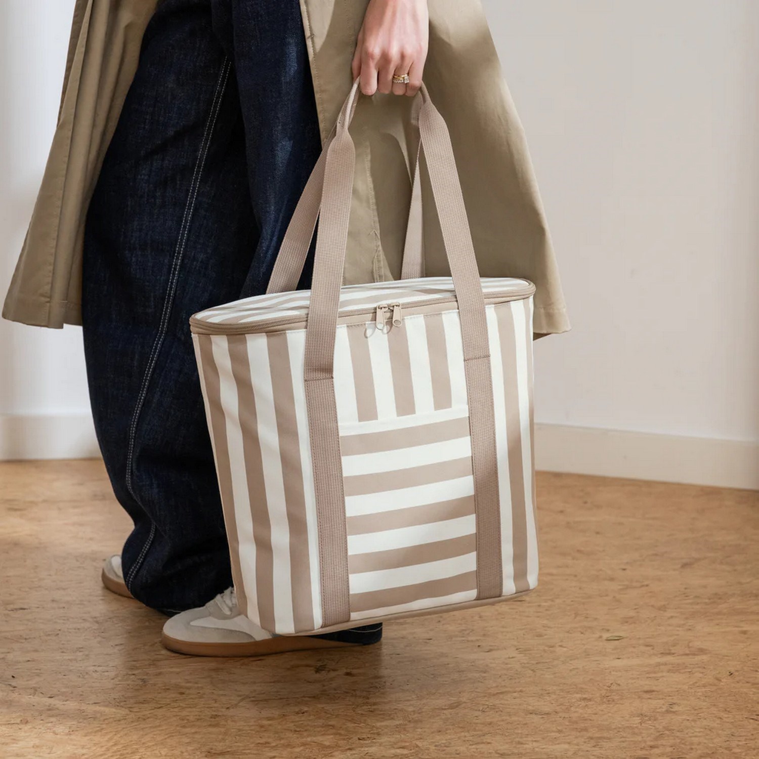 Termotaška na nákup/piknik Reisenthel Thermoshopper summerstripes coffee_0