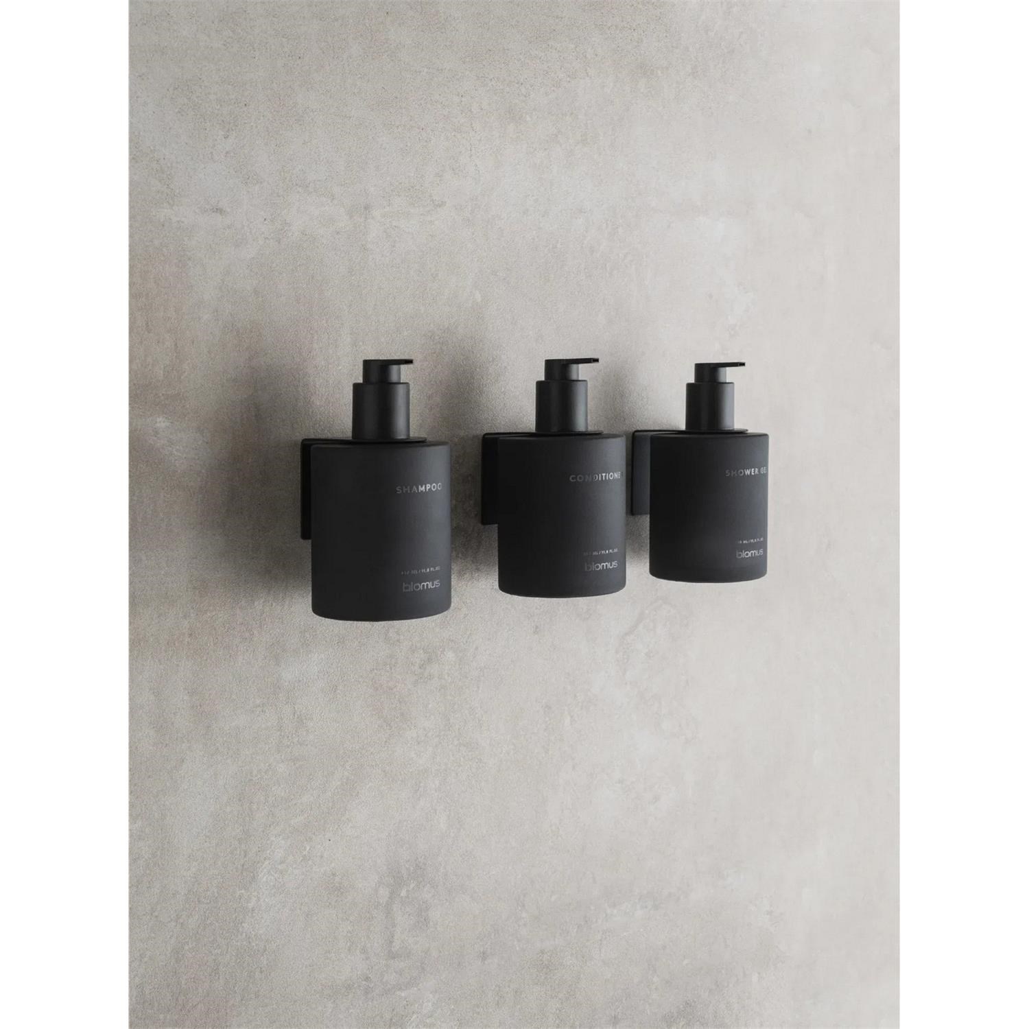 Nástěnný samolepící dávkovač šamponu Blomus KIREI 350ml antracitový_3