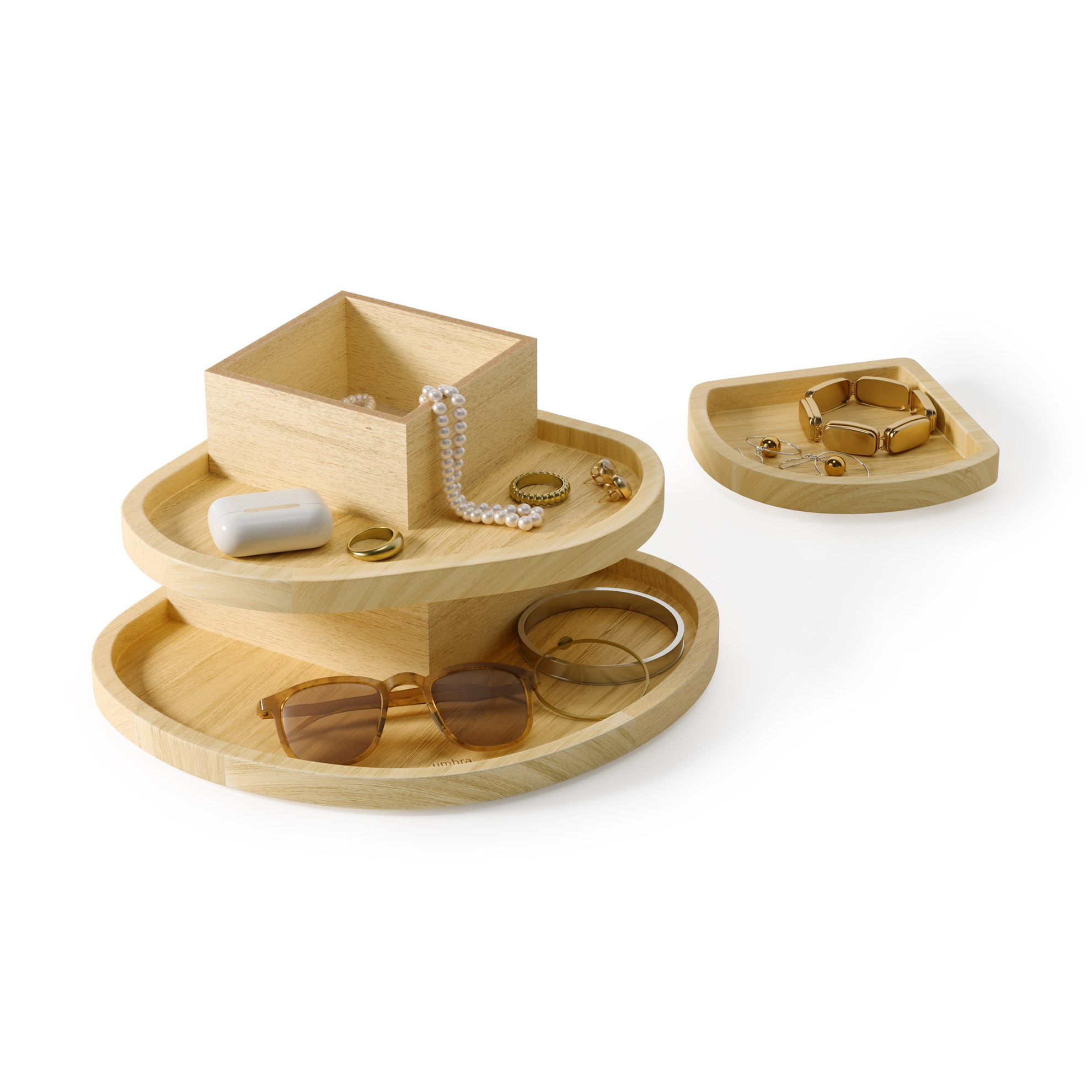Organizér/šperkovnice Umbra COVE přírodní_5