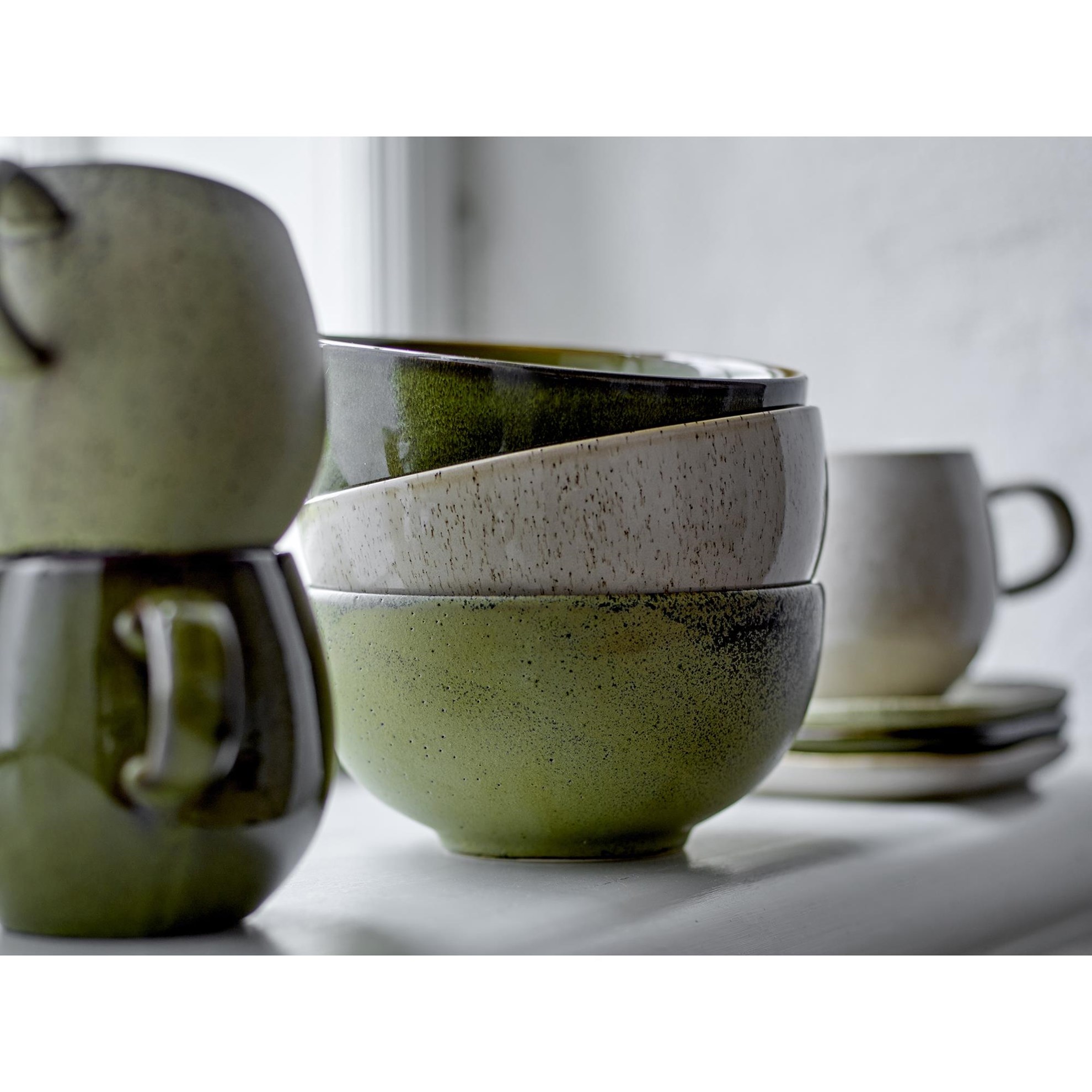 Kameninové mísy ADDISON 700 ml SET/3ks zelené_3