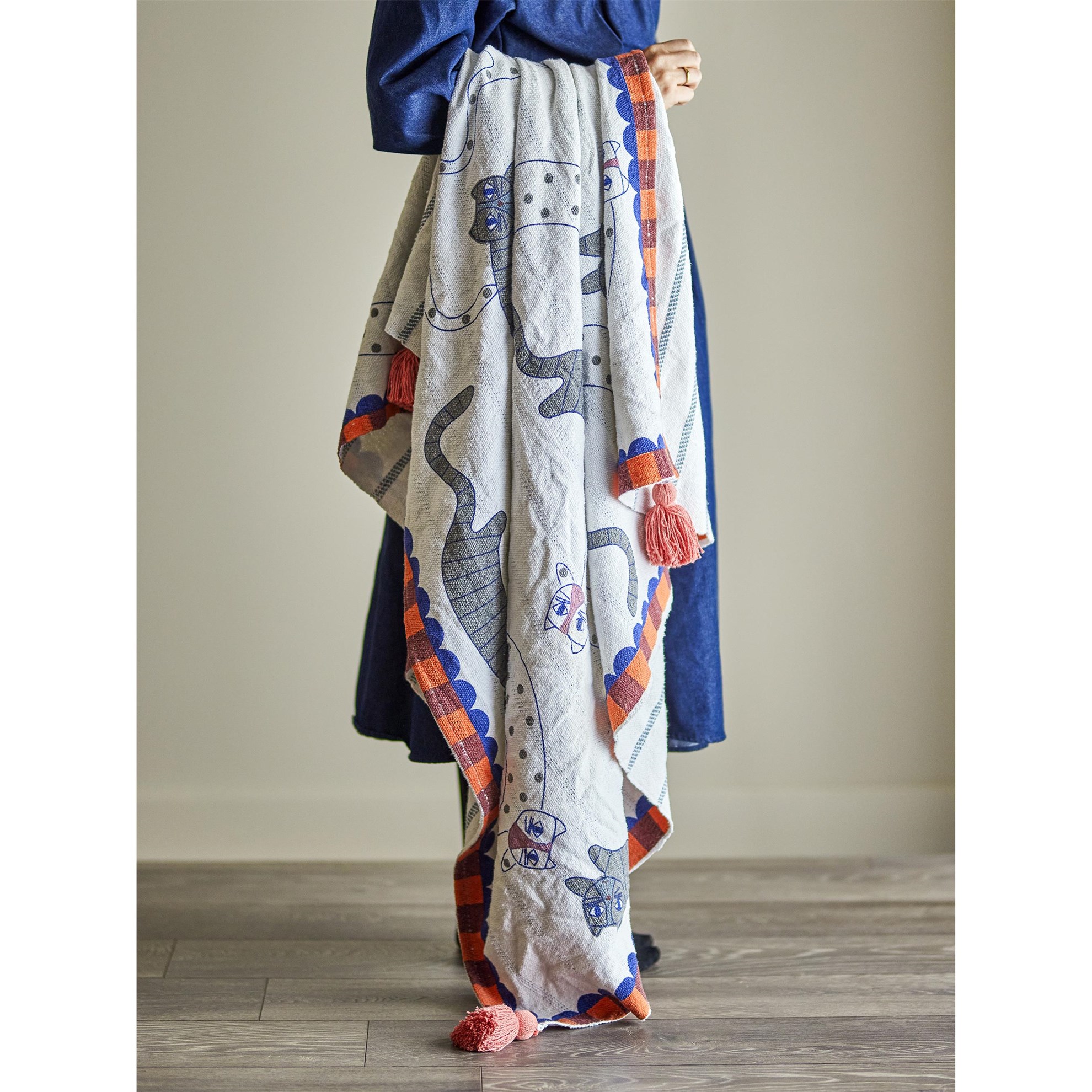 Pléd z recyklované bavlny MISSY 160x130 cm_1