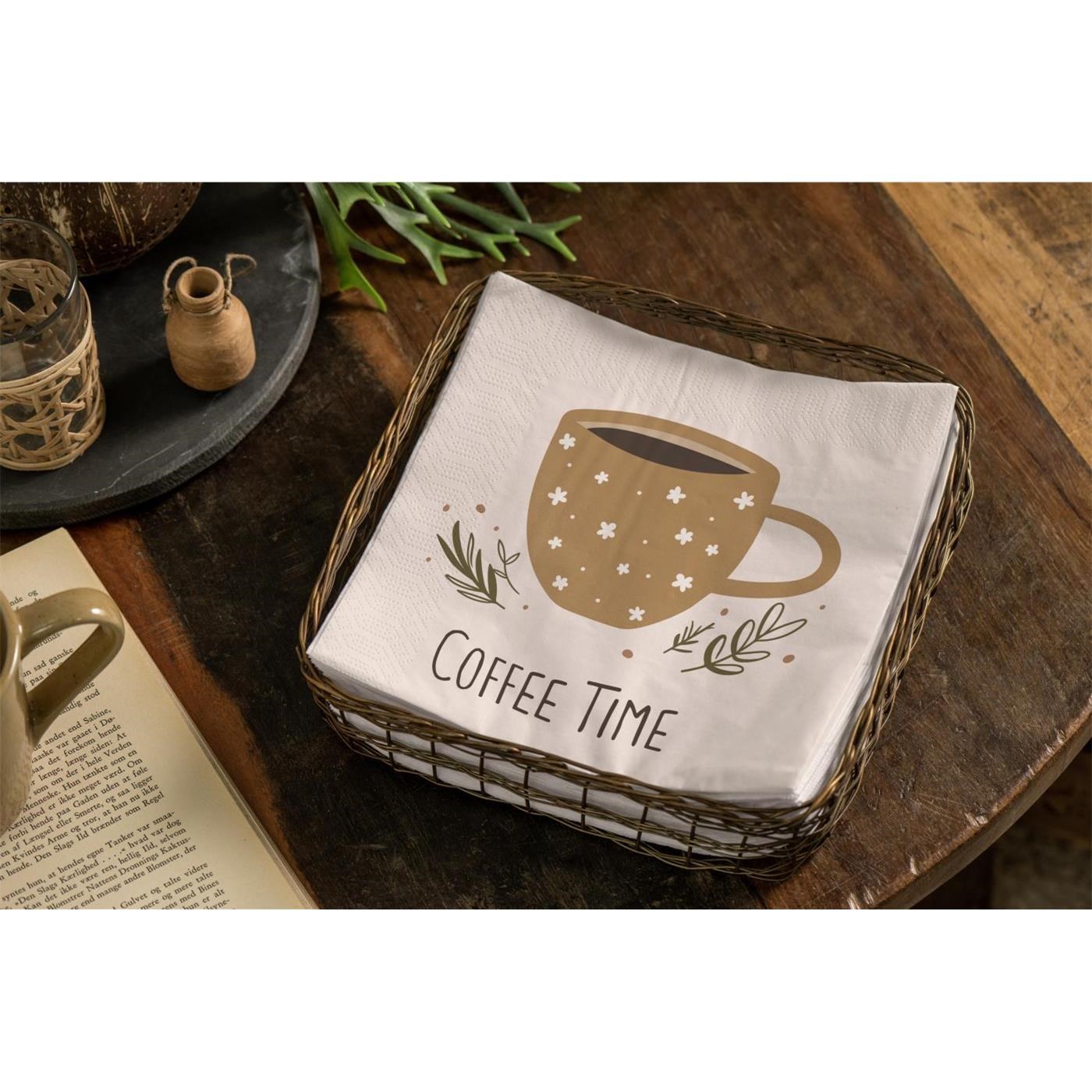 Papírové ubrousky Ib Laursen "Coffee Time" BAL/20 ks_0