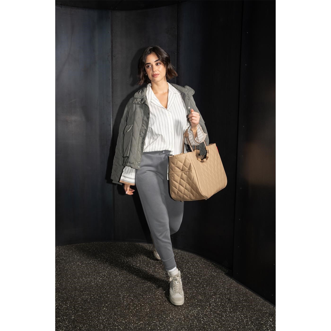 Módní taška Loopshopper L frame rhombus ginger_3