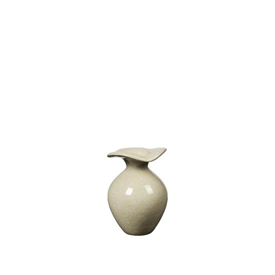 Váza Broste FLORENTINA XS V.14 cm béžová_3
