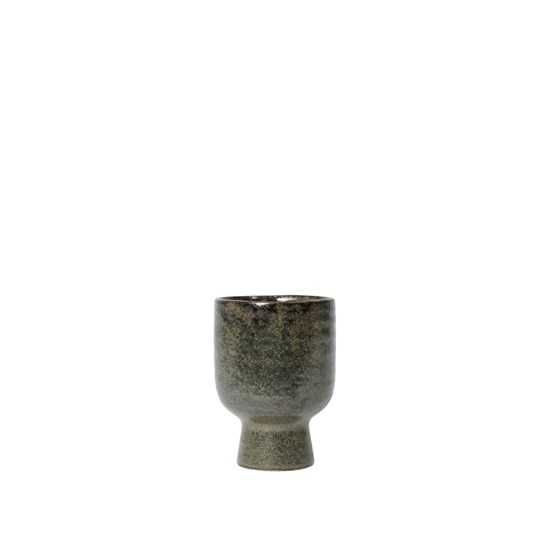 Květináč Broste MIKA V.14,5 cm zelenohnědý_1