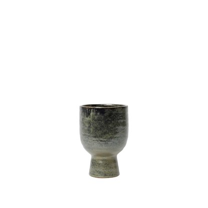 Květináč Broste MIKA V.19,5 cm zelenohnědý_1