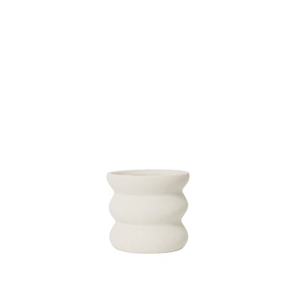 Květináč Broste MINNA V.12 cm bílý_1