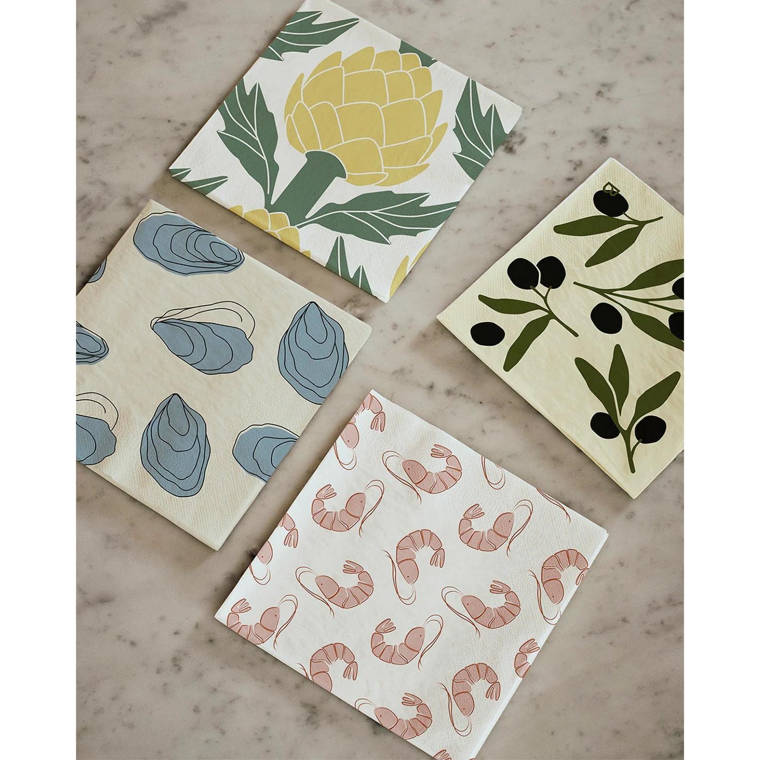 Papírové ubrousky Broste OLIVE BAL/20 ks zelené_0