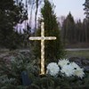 LED hřbitovní osvětlení GRAVECROSS 24x LED V.42cm bílé_0