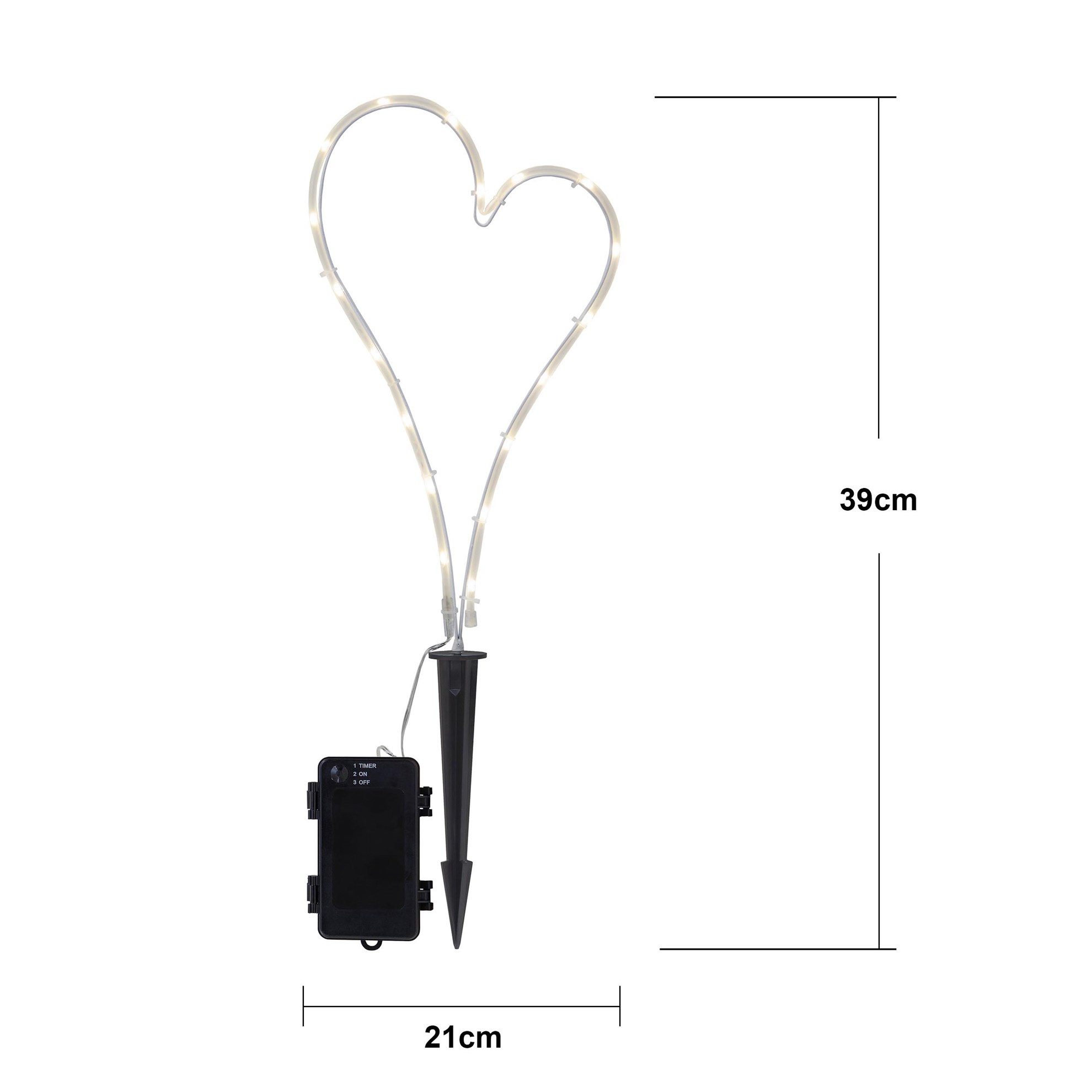 LED osvětlení srdce V.39cm bílé_2