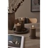 LED svíčka FLAMME FLOW 10 cm tmavě hnědá_1