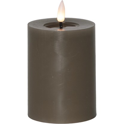 LED svíčka FLAMME FLOW 10 cm tmavě hnědá_2