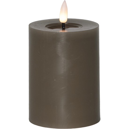 LED svíčka FLAMME FLOW 10 cm tmavě hnědá_2
