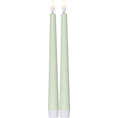 LED svíčka FLAMME CANDY 26 cm SET/2ks zelená_3