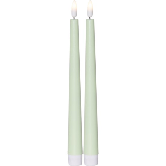 LED svíčka FLAMME CANDY 26 cm SET/2ks zelená_3