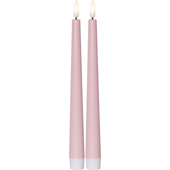 LED svíčka FLAMME CANDY 26 cm SET/2ks růžová_3