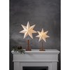 Papírová hvězda na dřevěném podstavci KARO V.55 cm_1