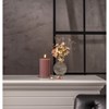 LED dekorační svíčka FLAMME STRIPE V.15 cm starorůžová_0