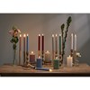 LED dekorační svíčka FLAMME STRIPE V.15 cm starorůžová_1