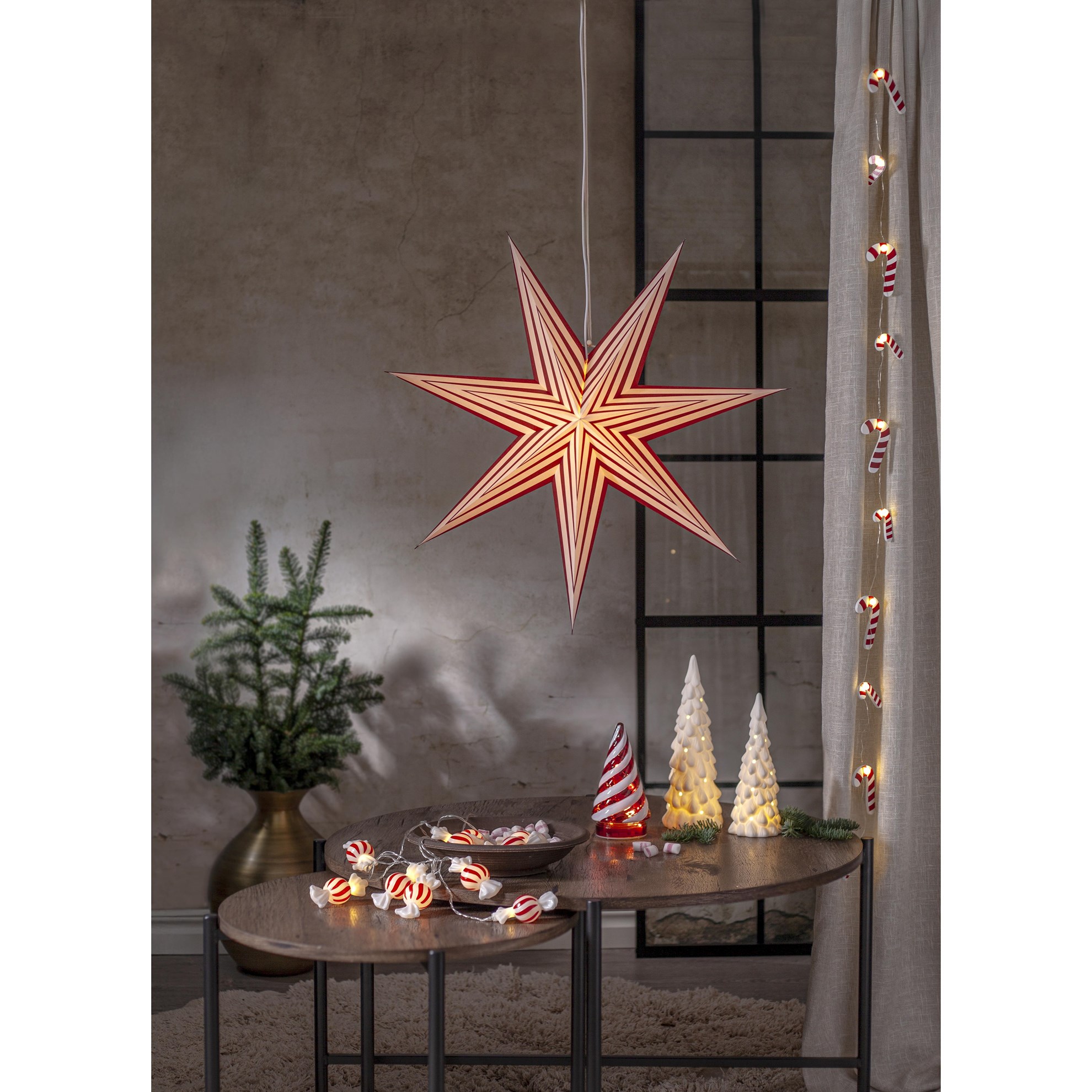 LED vánoční dekorace VINTER SET/2ks V.26cm bílá_3