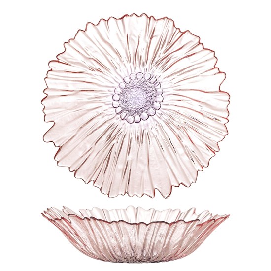 Skleněná mísa MARIKO P.31 cm růžová_4