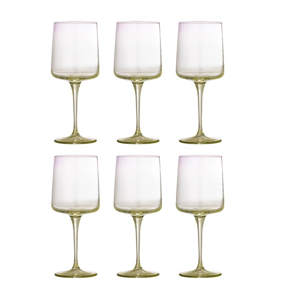 Sklenice na víno LUCIANA 430 ml SET/6 ks světle zelené_4