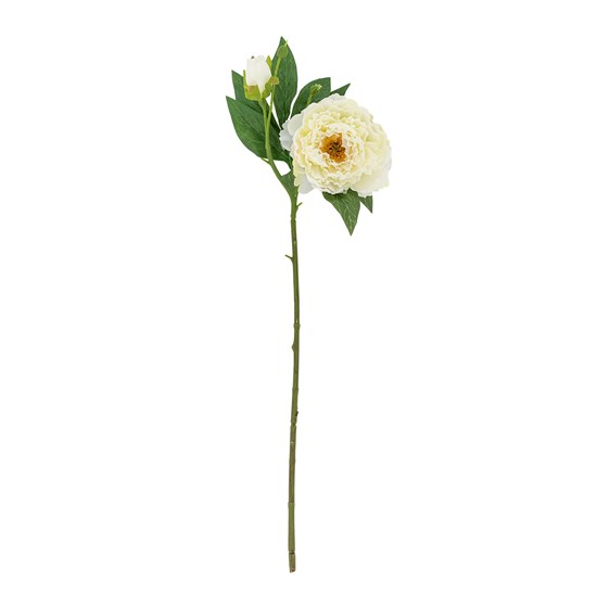 Umělá květina pivoňky 62 cm bílá_0